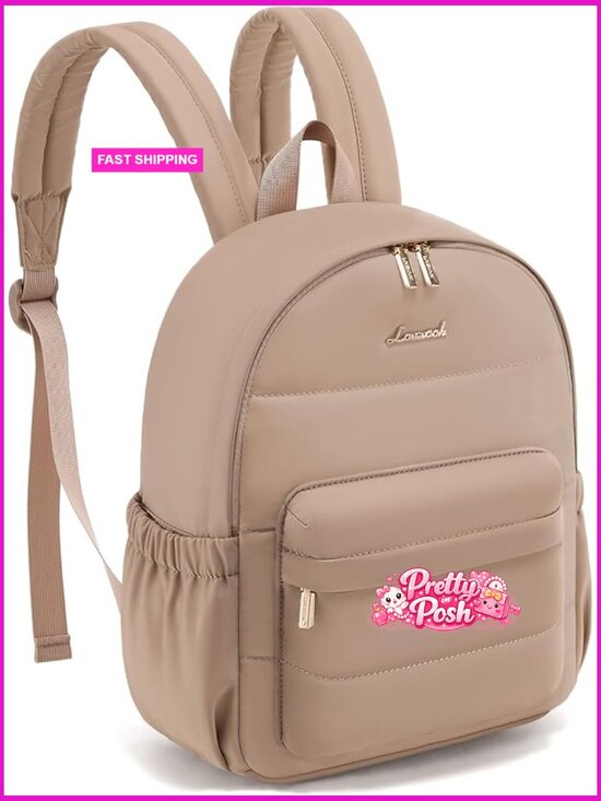 Ultra-Lightweight Puffer Mini Backpack, Quilted Nylon Daypack with Anti-Theft main image 5